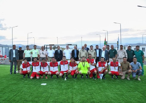 ANAMA-nın minatəmizləmə komandaları arasında futbol turnirinin final oyunu keçirilib