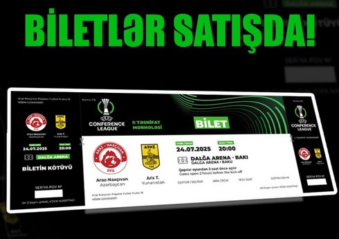 “Araz-Naxçıvan” – “Aris” oyununa satılan biletlərin sayı açıqlanıb