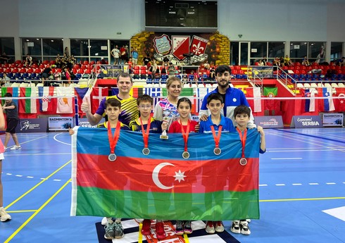 Azərbaycan badmintonçuları Serbiyada beynəlxalq yarışda 4 medal qazanıblar