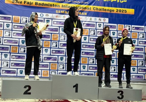 Azərbaycan badmintonçusu İranda gümüş medal qazanıb