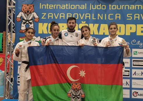 Azərbaycan cüdoçuları Sloveniyada 7 medal qazanıb
