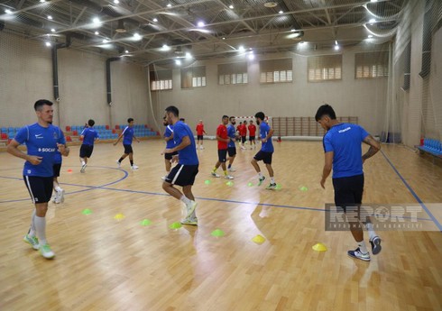 Azərbaycan futzal millisinin media üçün açıq məşqi keçirilib