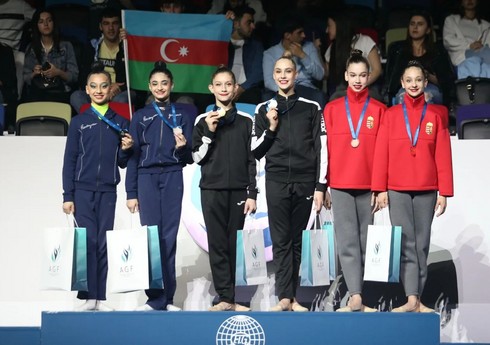 Azərbaycan gimnastları “AGF Trophy”də gümüş medal qazanıblar