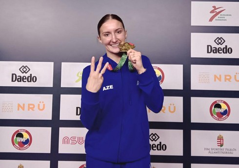 Azərbaycan karateçisi üçqat dünya çempionu olub