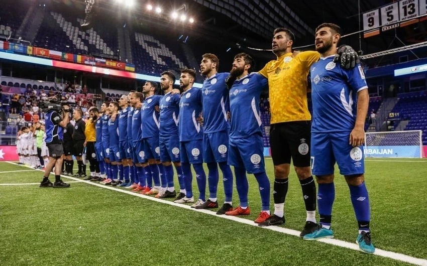 Azərbaycan minifutbol millisi İngiltərəyə qalib gələrək yarımfinala yüksəlib