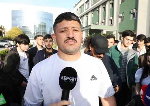 Azərbaycan pəhləvanı: Rekordlarımı şəhidlərə həsr edirəm