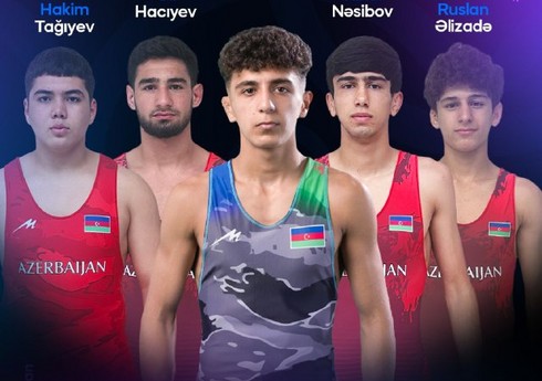 Azərbaycan sərbəst güləşçiləri U-17 Avropa çempionatına 3 medalla start veriblər