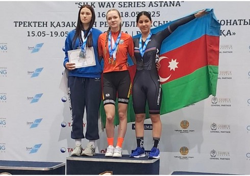 Azərbaycan velosipedçisi Qazaxıstanda daha bir medal əldə edib