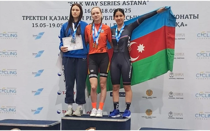 Azərbaycan velosipedçisi Qazaxıstanda daha bir medal qazanıb