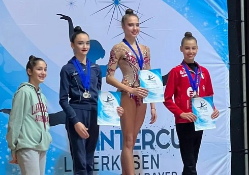 Azərbaycanın bədii gimnastı Almaniyada gümüş medal qazanıb