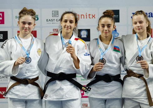 Azərbaycanın daha üç cüdoçusu XVIII Avropa Gənclər Yay Olimpiya Festivalında fəxri kürsüyə yüksəlib