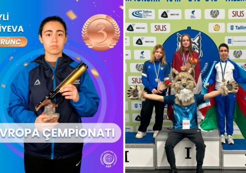 Azərbaycanın güllə atıcısı beynəlxalq turnirdə bürünc medal qazanıb