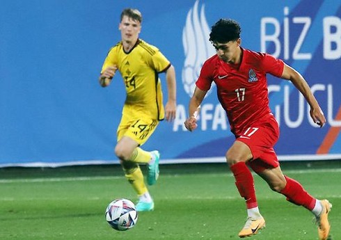 Azərbaycanın U-21 millisi azlıqda qalan rəqibinə uduzub