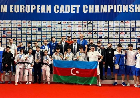 Azərbaycanın yeniyetmə oğlanlardan ibarət cüdo yığması Avropa çempionatında birinci olub