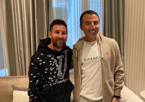 Azərbaycanlı iş adamı Messinin qonağı olub - FOTO