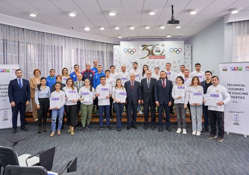 Bakıda atletika məşqçiləri üçün texniki kursa yekun vurulub