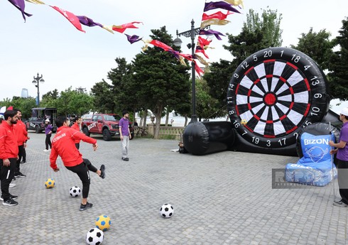 Bakıda keçiriləcək mundial ilə əlaqədar Dənizkənarı Bulvar ərazisində “Fan Zona” təşkil olunub