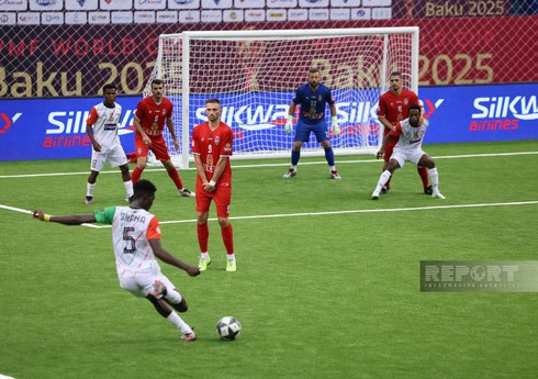 Bakıda təşkil olunan minifutbol üzrə dünya çempionatında daha bir oyun keçirilib