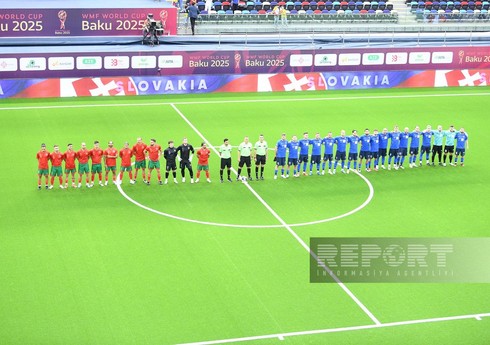 Bakıda təşkil olunan minifutbol üzrə dünya çempionatında günün sonuncu oyunu keçirilib