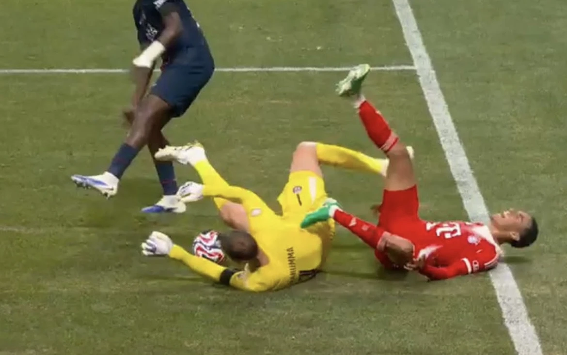 “Bavariya”da itki - AYAĞI SINDI - VİDEO