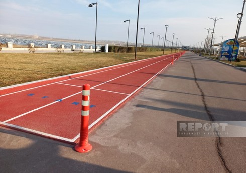 Böyük Şor gölü sahilində qaçış zolağı istifadəyə verilib