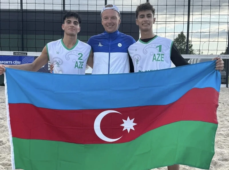 Çimərlik voleybolçularımız Avropa çempionatında əsas mərhələyə yüksəliblər - FOTO