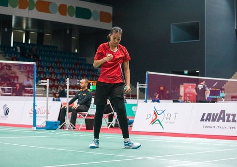 Daha bir badmintonçumuz Bakıdakı turnirin 1/4 finalında mübarizəni dayandırıb
