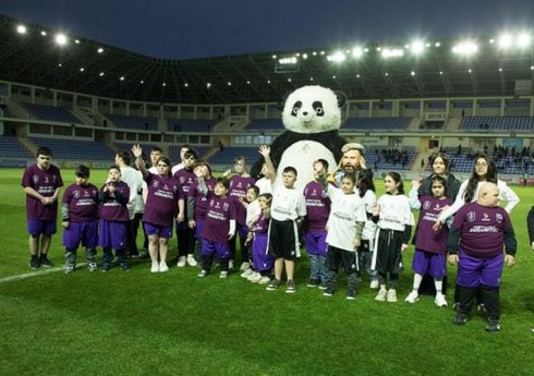 Daun sindromlu uşaqlar üçün futbol tədbiri təşkil olunub