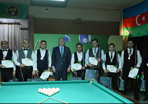 Dövlət qurumlarının əməkdaşları arasında bilyard yarışına yekun vurulub