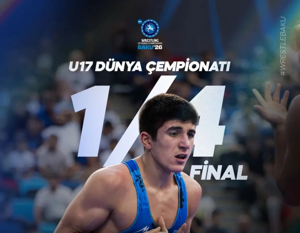 Elmir Çərkəzov dünya çempionatında 1/4 finala yüksəldi