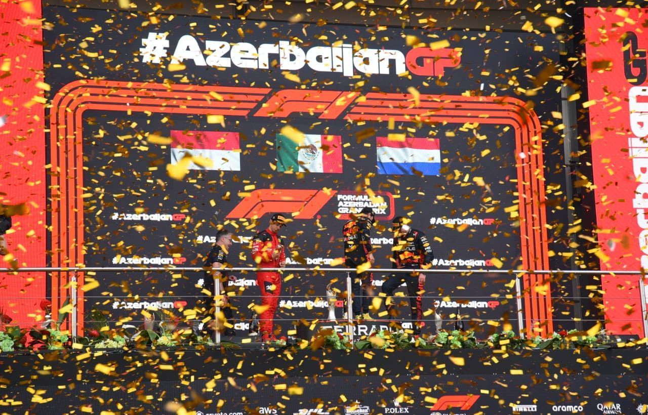 Formula 1 Azərbaycan Qran-Prisinin qalibləri mükafatlandırılıb - FOTOLENT - YENİLƏNİB-2