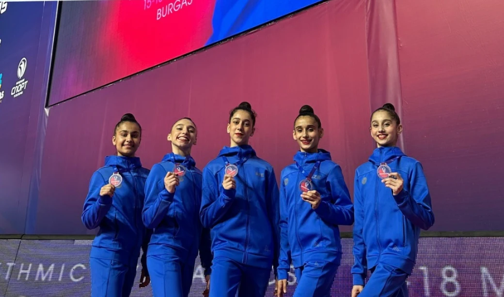 Gimnastlarımız Avropa kubokunda gümüş medal qazanıblar