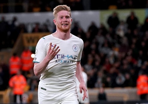 Kevin de Brüyne Stiven Cerrardın nailiyyətini təkrarlayıb