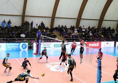 Kişi voleybolçular arasında Azərbaycan Yüksək Liqasında XIV turun oyunları keçirilib