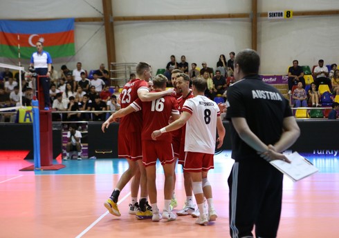 Kişi voleybolçulardan ibarət Azərbaycan millisi Avstriyaya uduzub