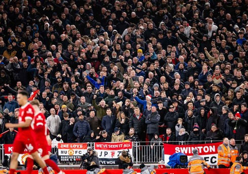 "Liverpul"un "Mançester Yunayted"lə oyununda azarkeş rekordu qeydə alınıb