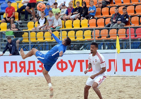 MDB Oyunları: Azərbaycanın çimərlik futbolu yığması qələbə qazanıb