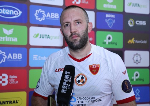 Monteneqro yığmasının futbolçusu: “Milli Gimnastika Arenası indiyədək oynadığım ən möhtəşəm məkandır"
