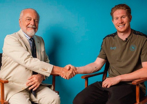 "Napoli" Kevin De Bruyneni heyətinə qatdığını elan edib