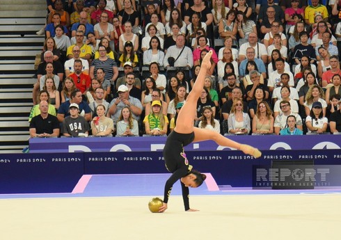 Paris-2024: Azərbaycanın bədii gimnastı növbəti dəfə çıxış edib - YENİLƏNİB