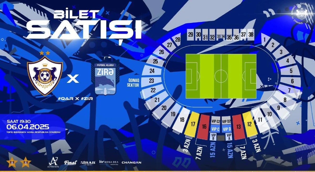 “Qarabağ”-“Zirə” biletləri bu gün satışa çıxarılacaq