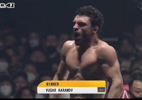 "Rizin 41": Vüqar Kərəmov yaponiyalı rəqibini məğlub edib - VİDEO