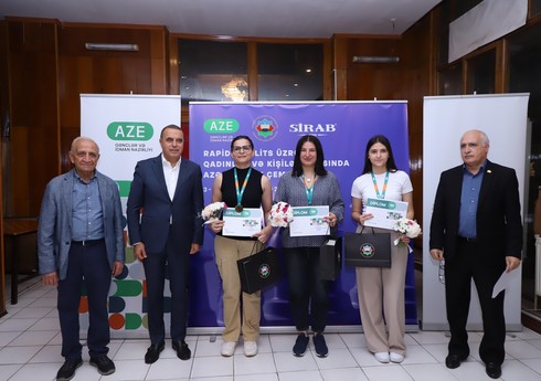Şahmatın rapid və blits növləri üzrə Azərbaycan çempionatının mükafatçıları müəyyənləşib