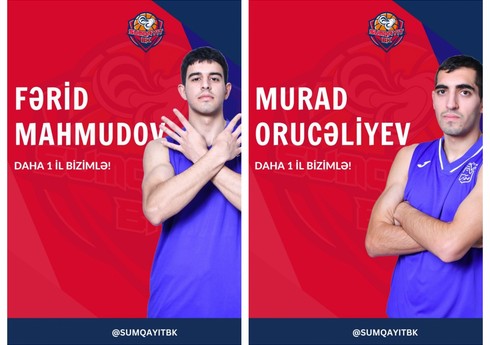 "Sumqayıt" basketbol komandası iki oyunçusu ilə müqavilə müddətini yeniləyib