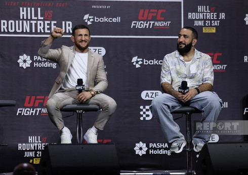 Tanınmış MMA idmançıları Bakıda azarkeşlərlə görüşüblər