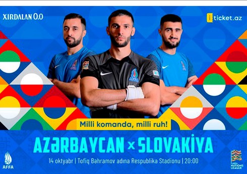 UEFA Millətlər Liqası: Azərbaycan - Slovakiya matçının biletləri satışa çıxarılıb