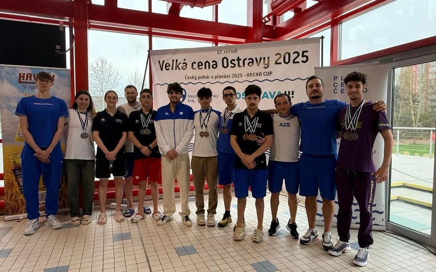 Üzgüçülərimiz Çexiyada 17 medal qazanıblar