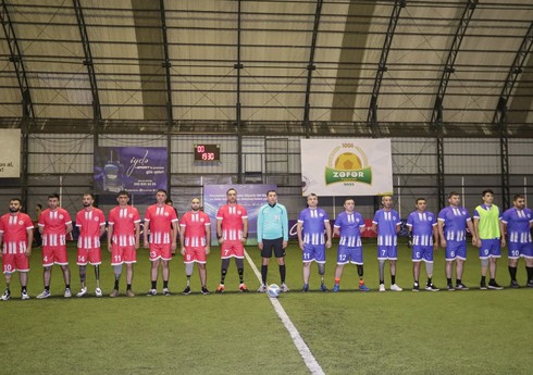 Vətən müharibəsi veteranlarının iştirakı ilə futbol yarışı keçirilib