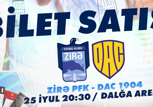 "Zirə" - "DAK 1904" matçına 2500 bilet satılıb